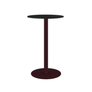 Burgundy Halo Bar Table